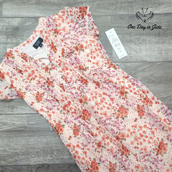 MSK Petite Short Sleeve Mini Dress Size 2P - Picture 3 of 7